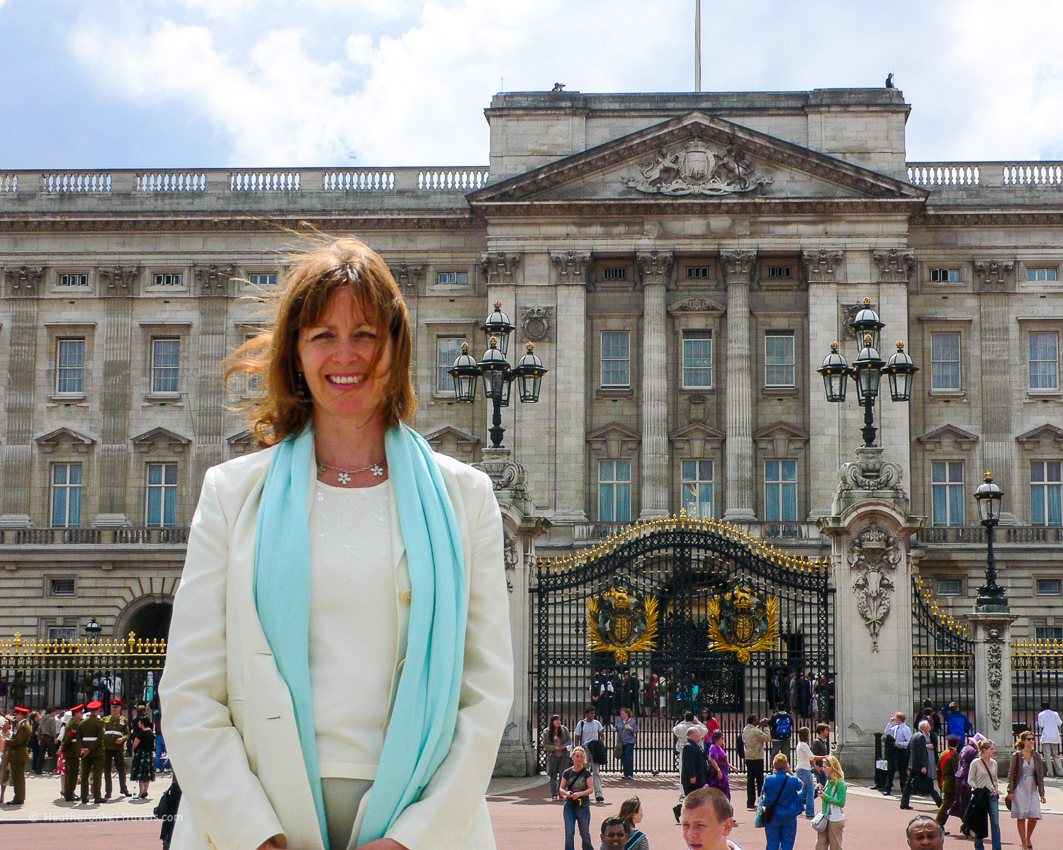 In front of Buckingham Palace