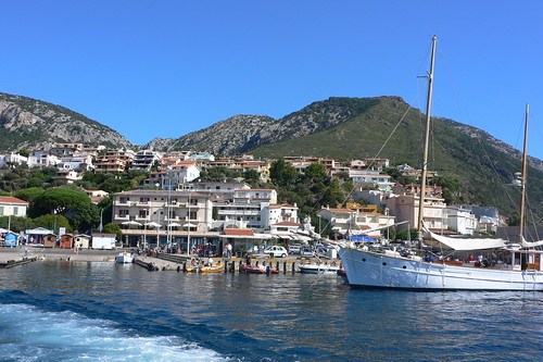Harbour at Cala Gonone Sardinia Italy
