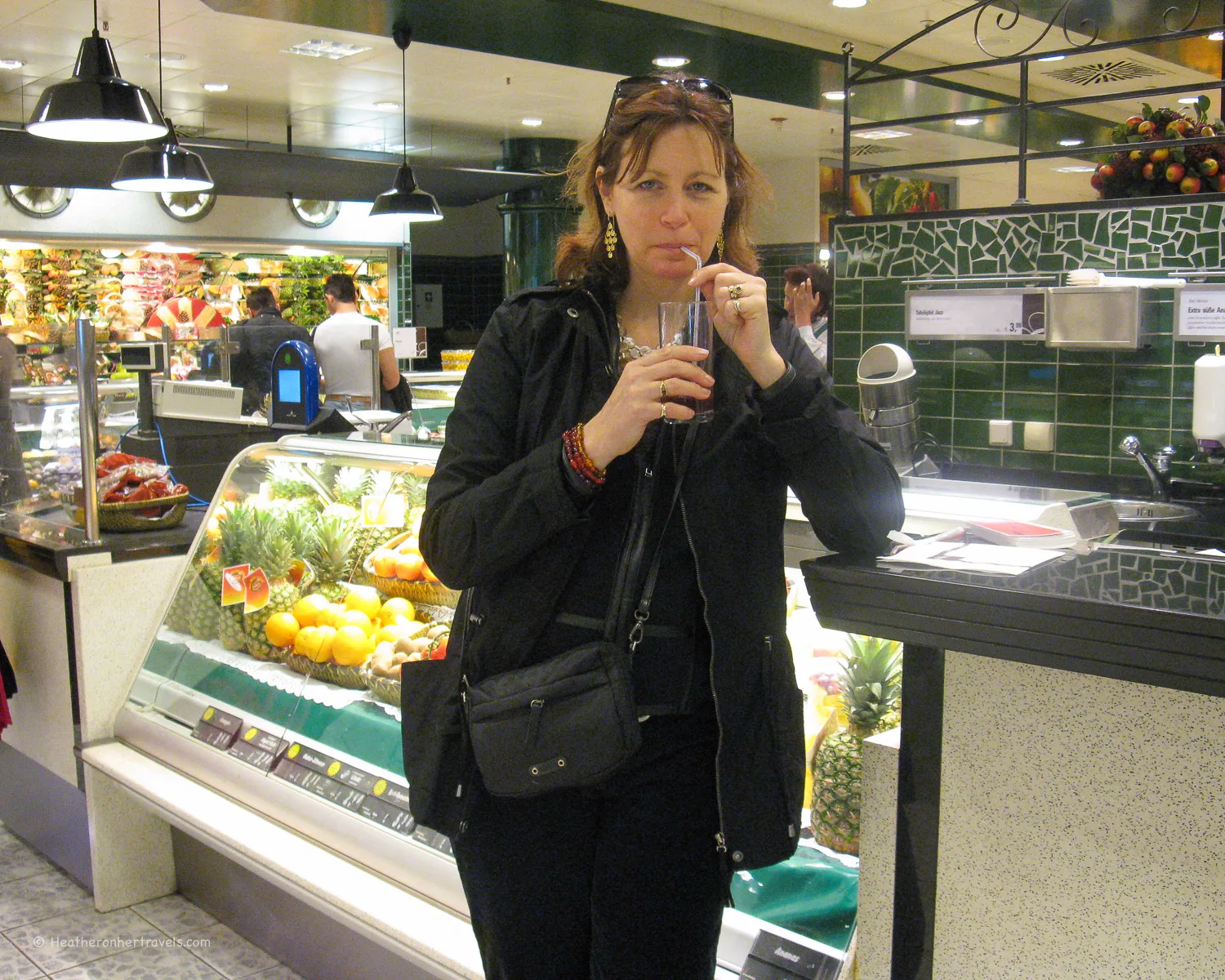 Fruit smoothies at KaDeWe department store in Berlin