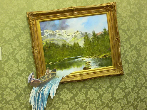 waterfall-by-banksy Banksy exhibition in Bristol