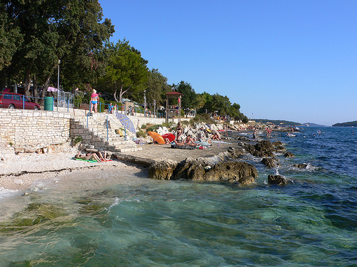 Sea swimming in Istria
