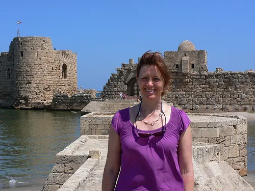 At the sea castle in Sidon