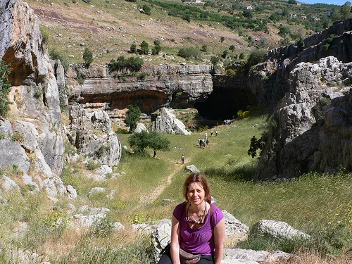At the Baatara Pothole, Tannourine, Lebanon