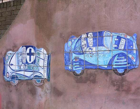  Mosaic street art in the Northern Quarter, Manchester 