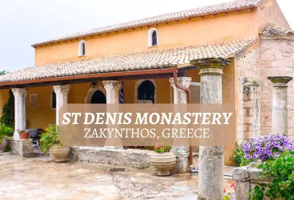 St Denis Monastery or Theotokos Anafonitria, Zakynthos, Greece