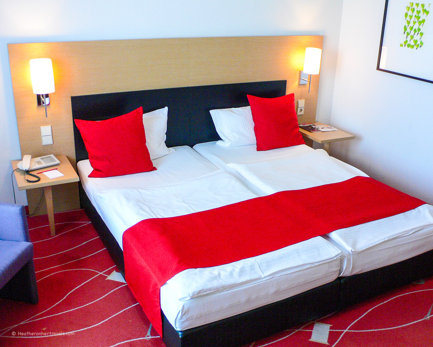 Bedroom at Art'Otel Budapest