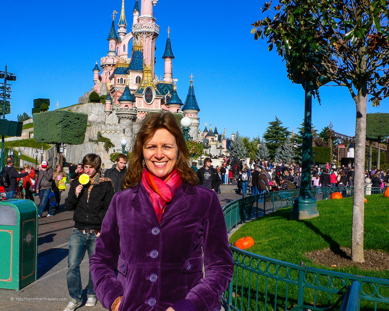 Heather at the Sleeping Beauty Castle, Disneyland Paris