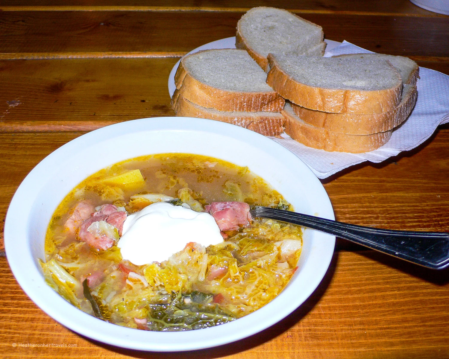 Evening meal by Lake Balaton