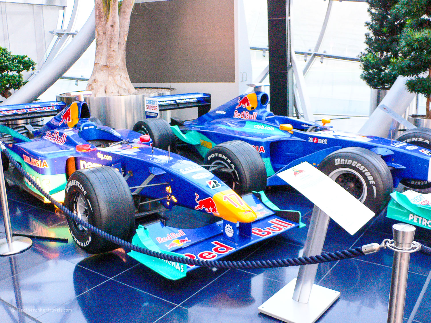 Formula 1 cars at Hangar 7 in Salzburg