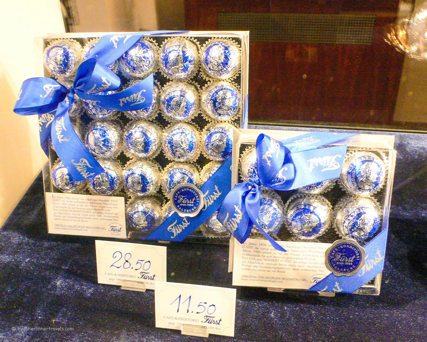 Mozartkugeln chocolates from Furst in Salzburg