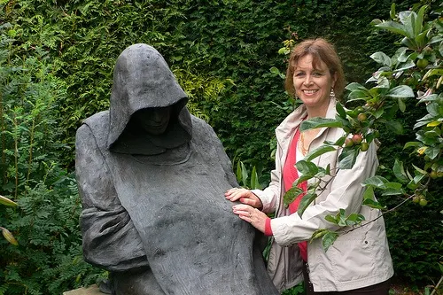 The monk at Abbey House Gardens, Malmsbury Photo: Heatheronhertravels.com