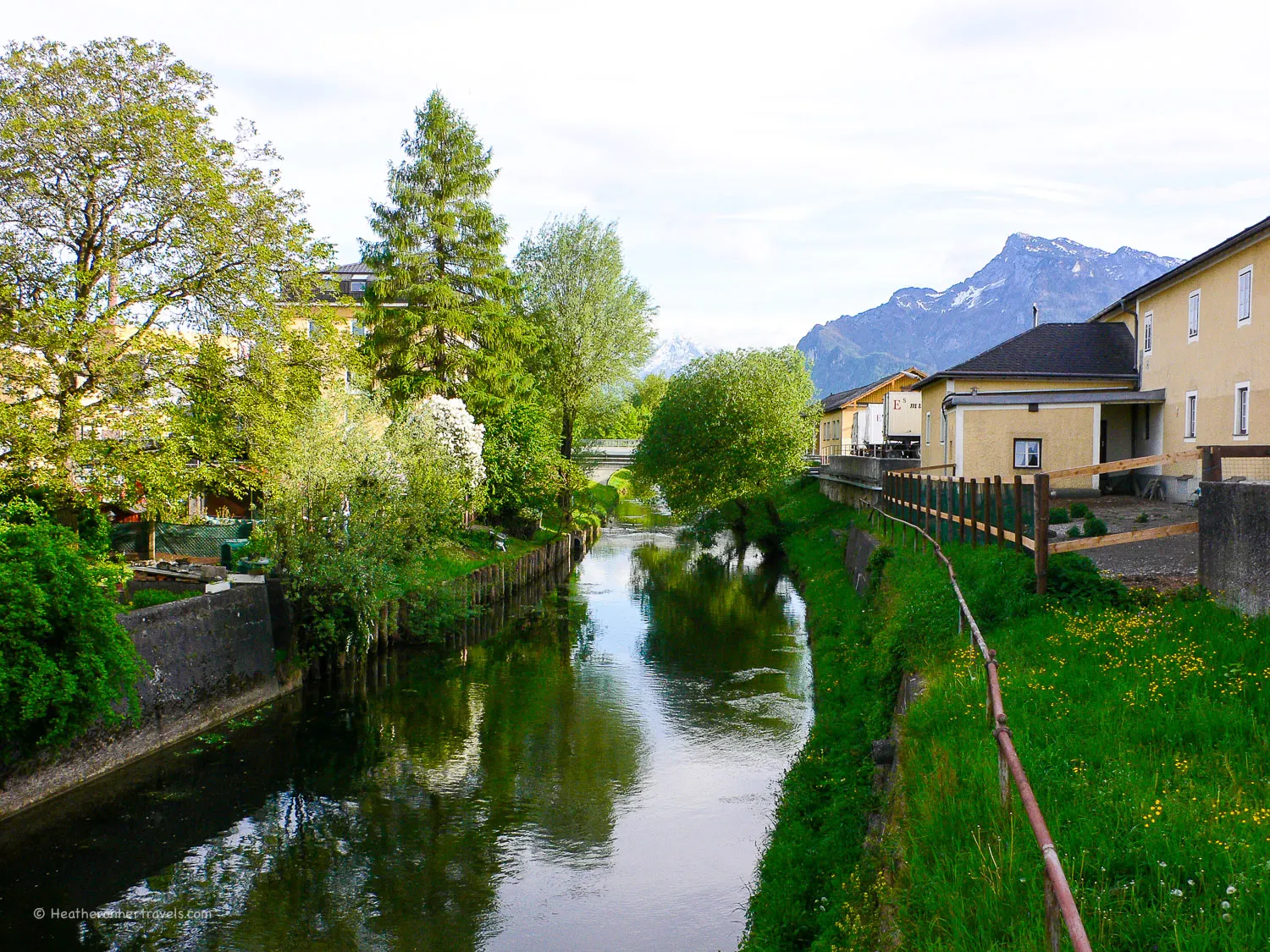 River near Hotel Zur Post in Salzburg
