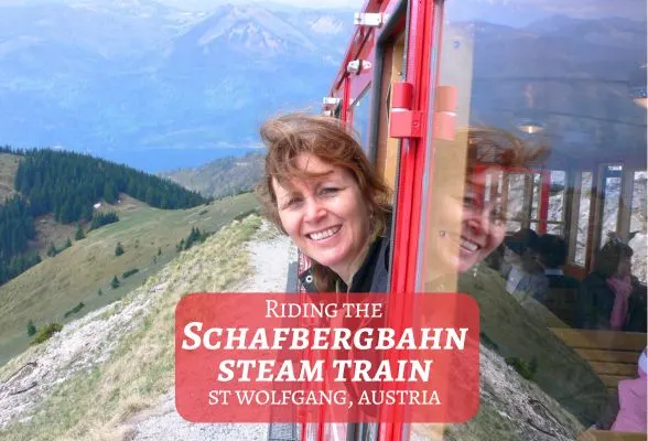 Riding the steam train - on the Schafbergbahn at St Wolfgang