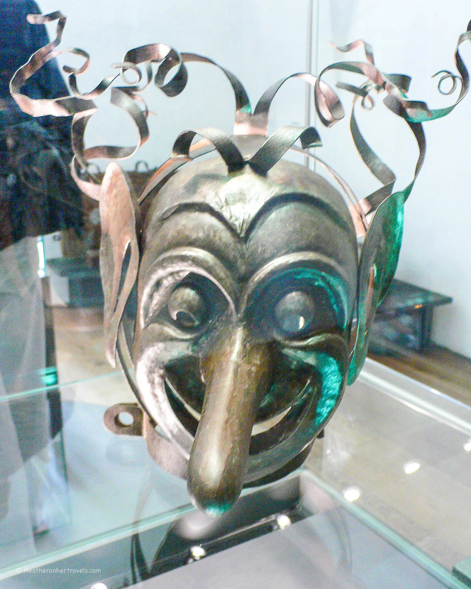 Torture mask in the Hohensalzburg Fortress in Salzburg Photo by Heatheronhertravels.com