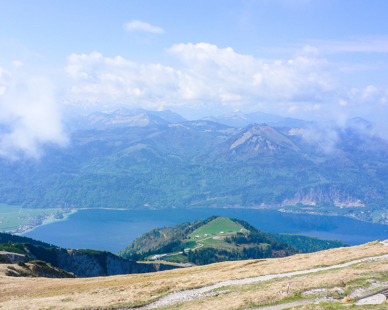 Views from the Schafbergbahn steam train above Wolfgangsee - photo by Heatheronhertravels.com