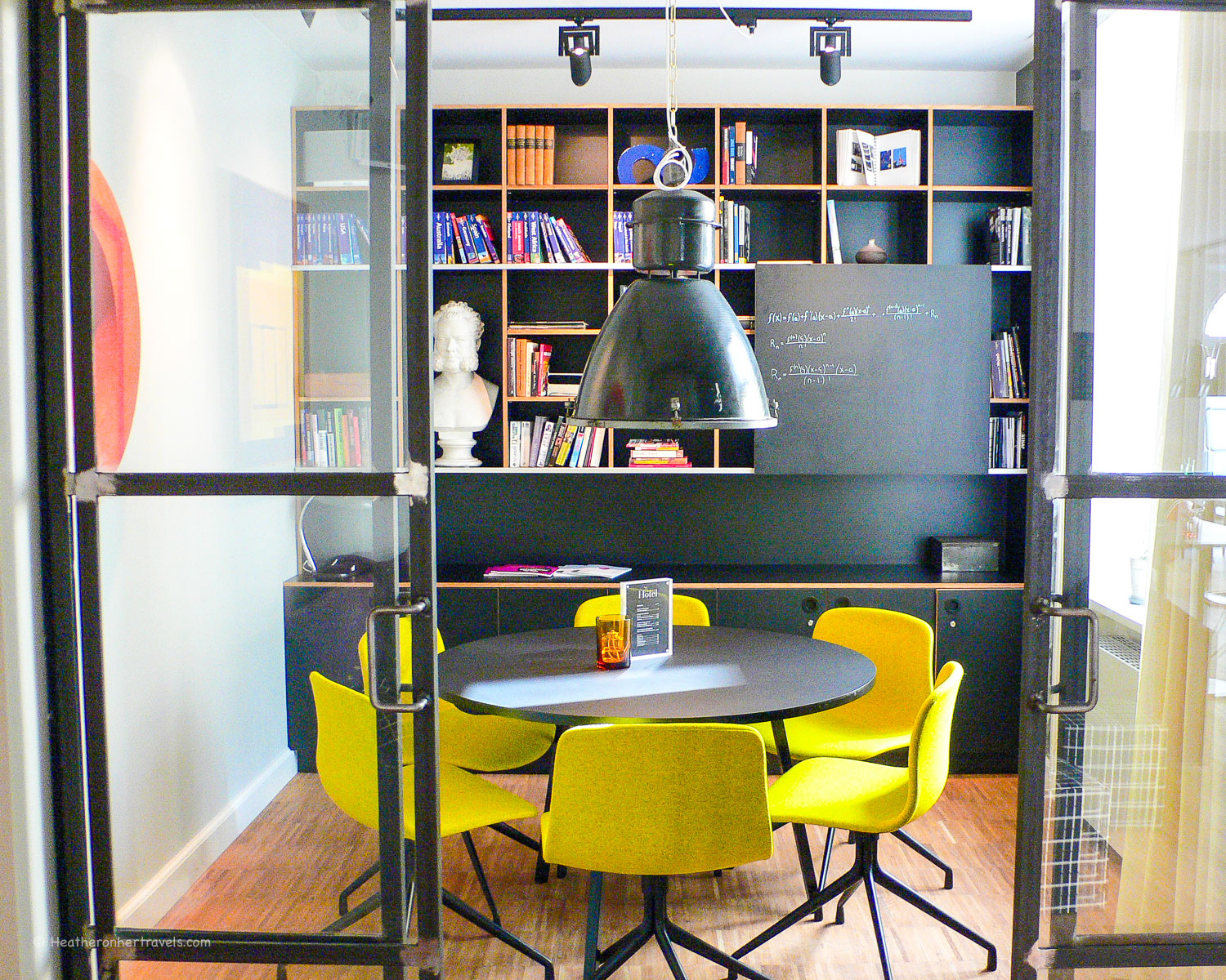 Library at Ibsens Hotel, Copenhagen