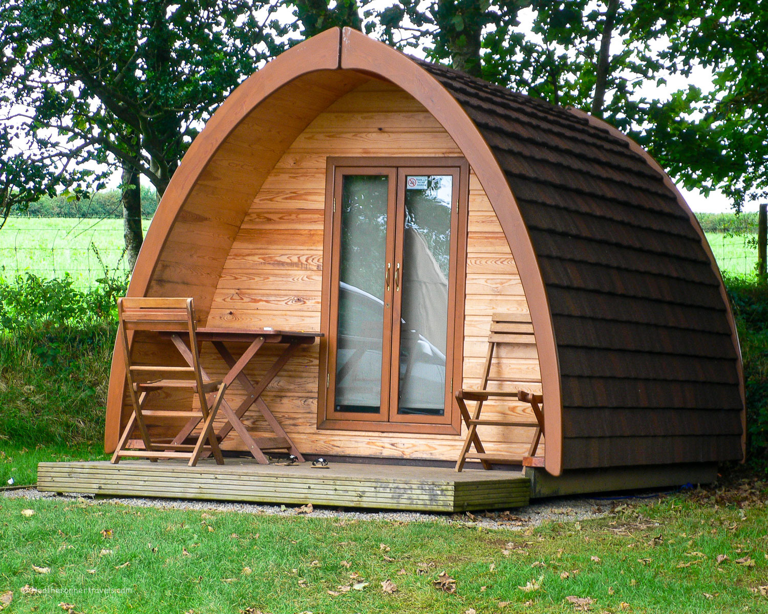 Camping pod at Woodovis Park, Devon