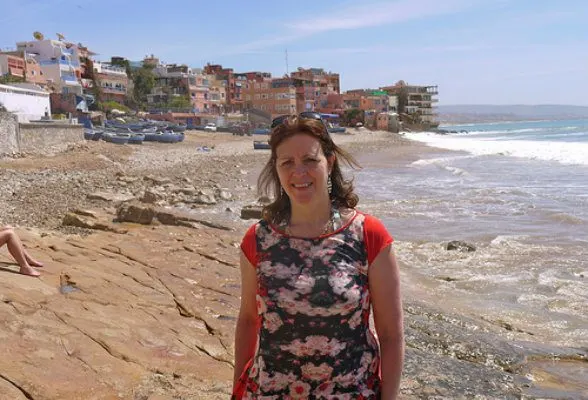 On the beach at Taghazout