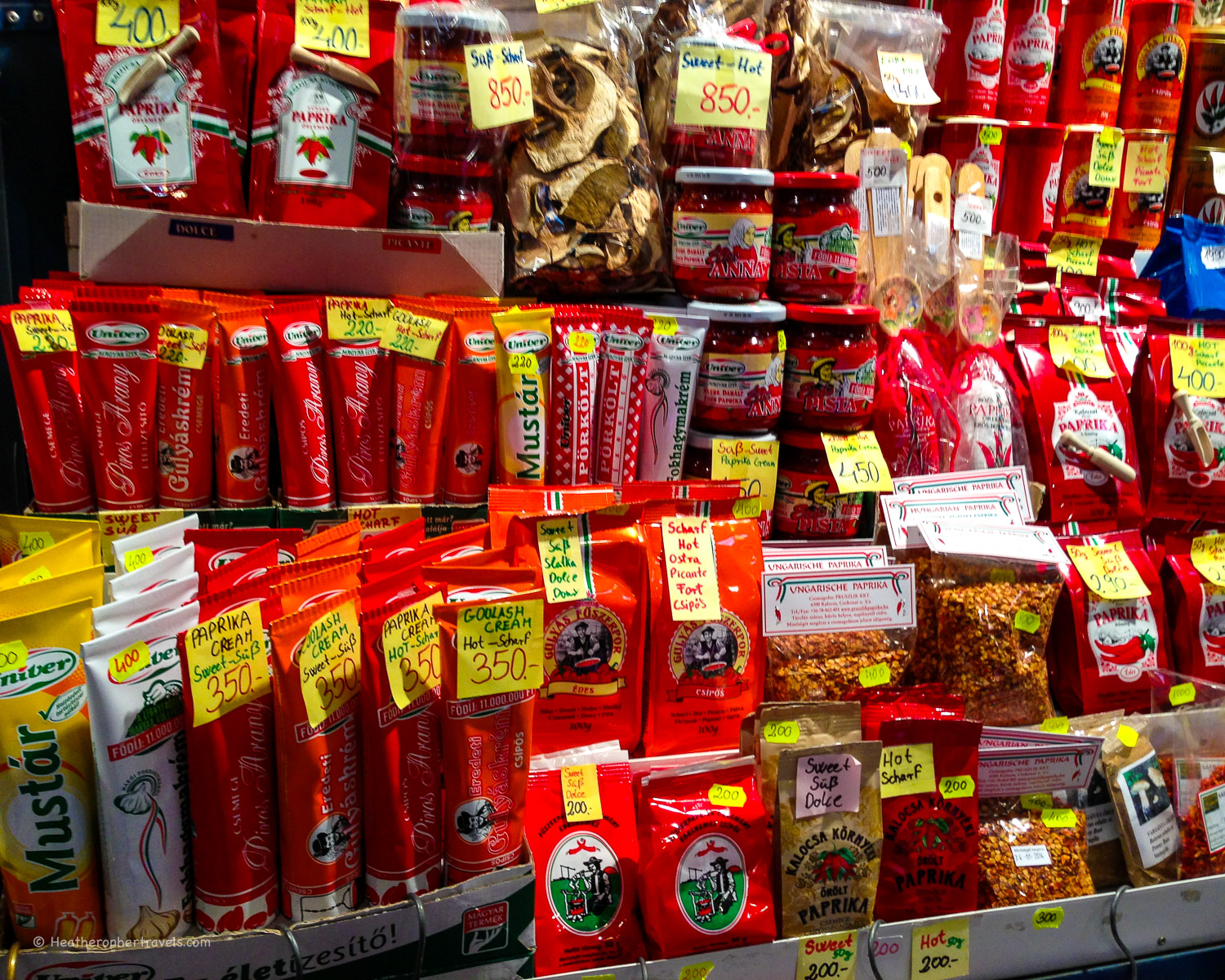 Paprika at the Central Market, Budapest