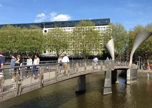 The Bristol Harbour from Pero's Bridge Photo: Heatheronhertravels.com