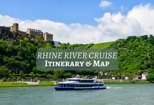 Rhine River Cruise - itinerary and map