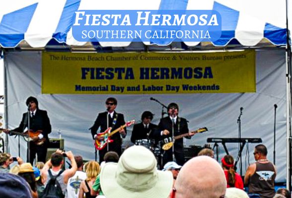Beatles tribute band at Fiesta Hermosa