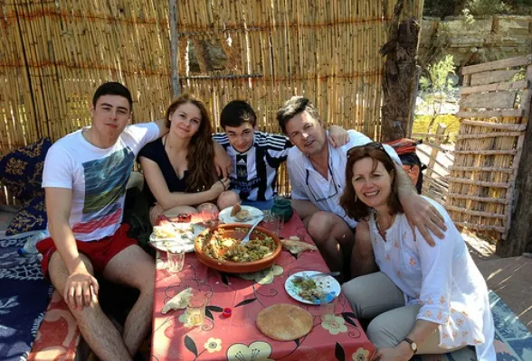 Eating Cous Cous at Paradise Valley in Morocco Photo: Heatheronhertravels.com