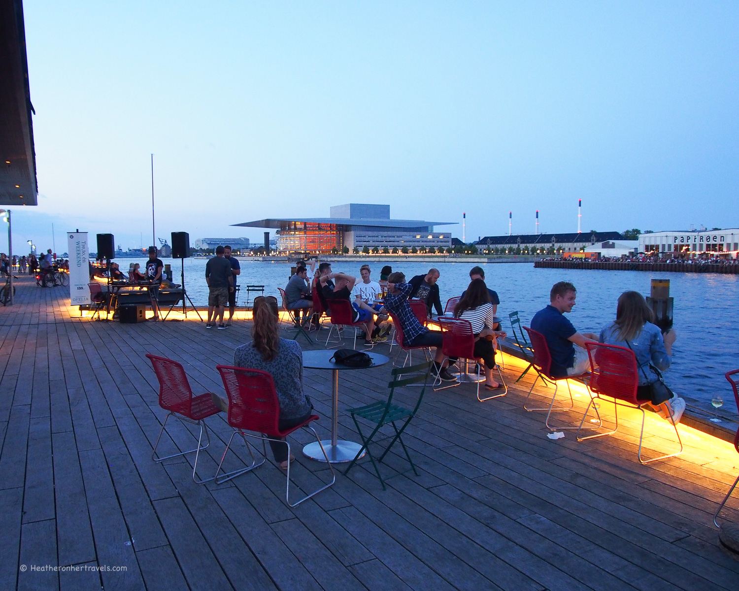 A sundowner in Copenhagen harbour Photo: Heatheronhertravels.com