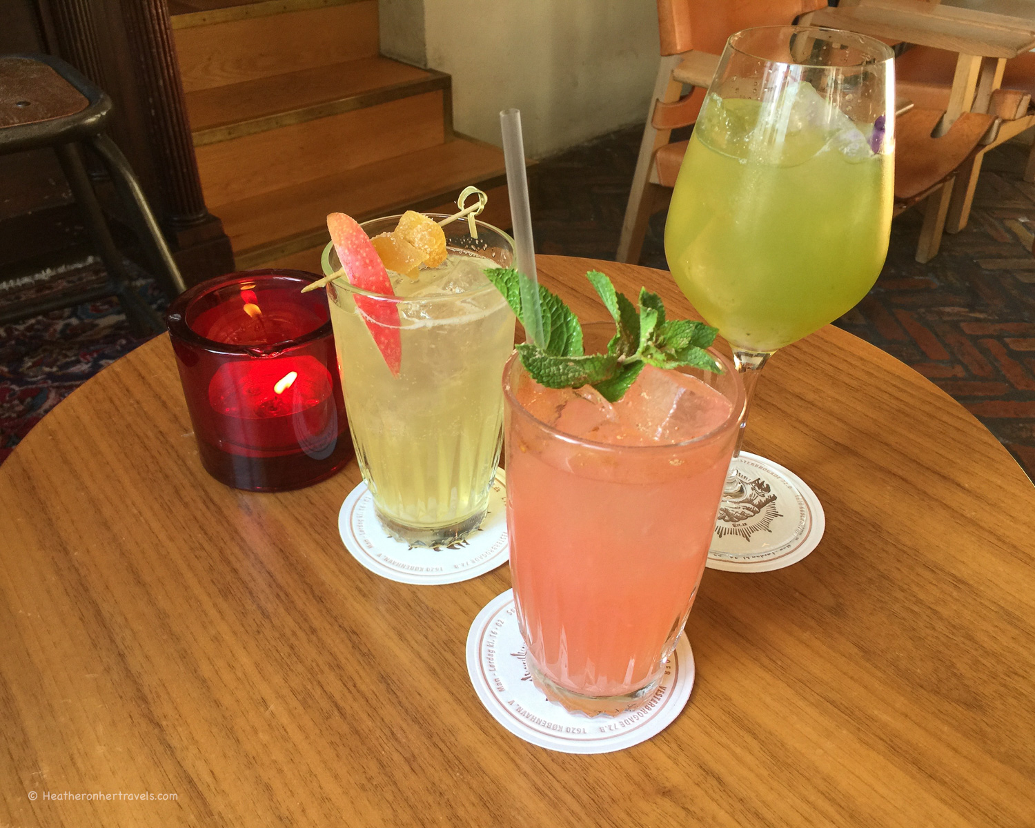 Cocktails in Copenhagen at Lidkoeb Photo: Heatheronhertravels.com