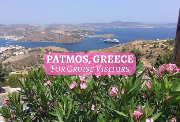 View of Azamara Journey on Patmos, Greece