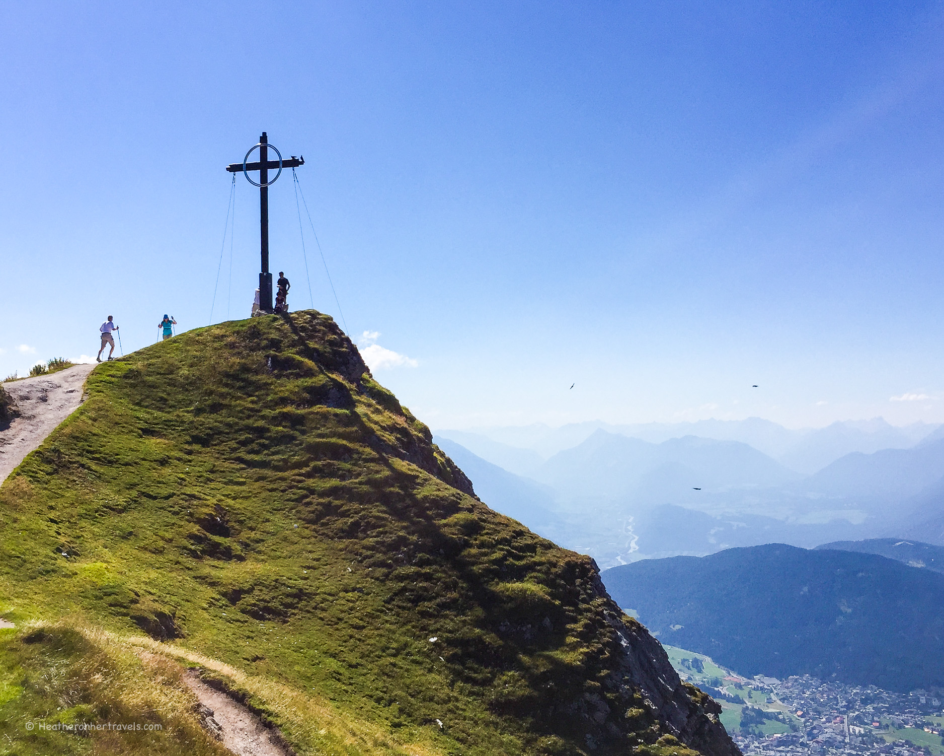 The cross on Seefelder Spitze in Austria Photo: Heatheronhertravels.com