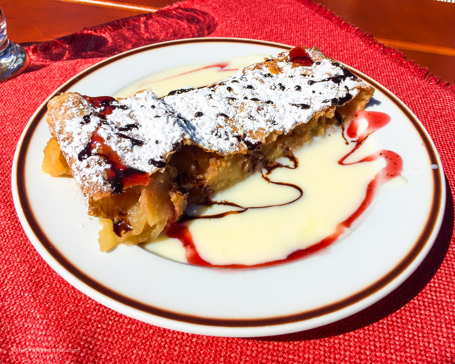 Apple Strudel at Wildermoosalm near Seefeld, Austria Photo: Heatheronhertravels.com