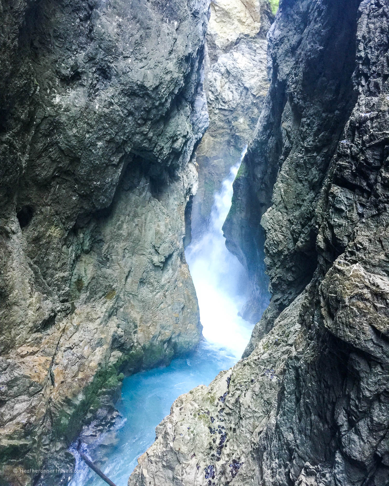 The waterfall of the Leutasch Gorge in Austria with Headwater Holidays Photo: Heatheronhertravels.com