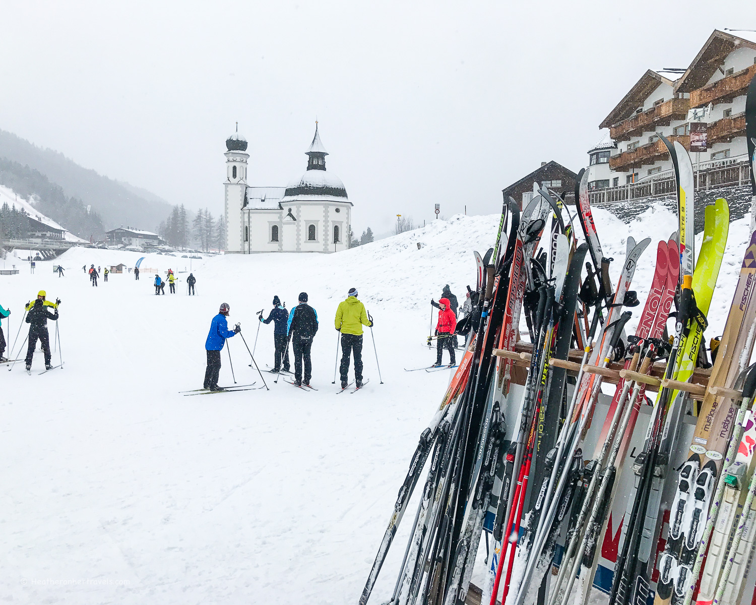 Cross-country ski lessons in Seefeld Austria Photo: Heatheronhertravels.com