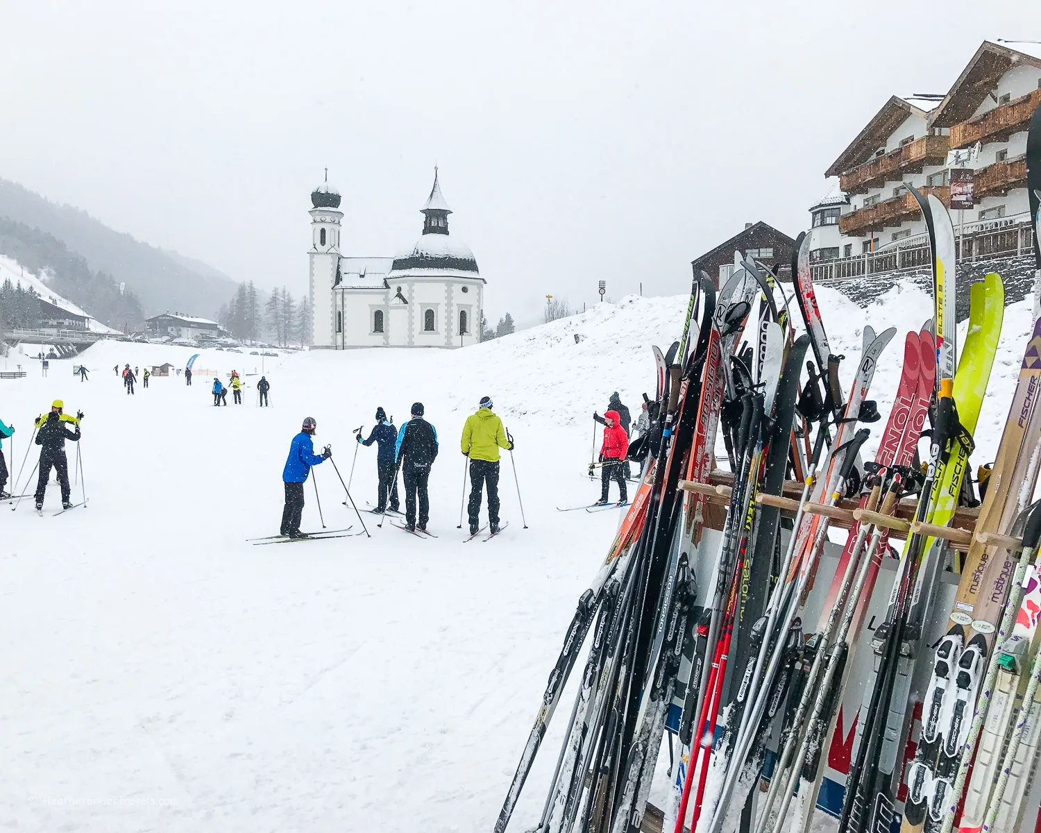 Cross-country ski lessons in Seefeld Austria Photo: Heatheronhertravels.com