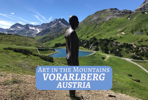 Antony Gormley sculpture in Lech, Vorarlberg