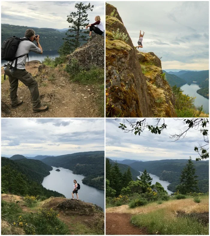 Hiking at Gowlland Tod near Victoria, Canada Photo: Mark Vukobrat