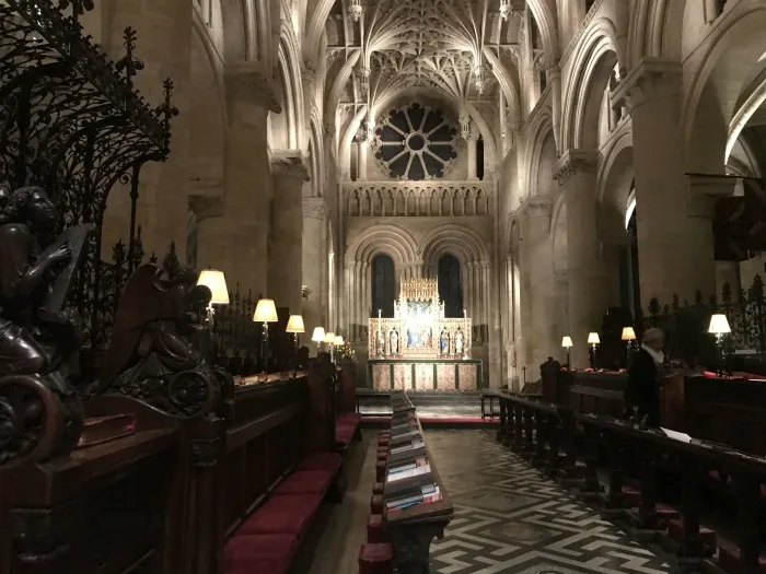 Evensong at Christ Church chapel- weekend in Oxford
