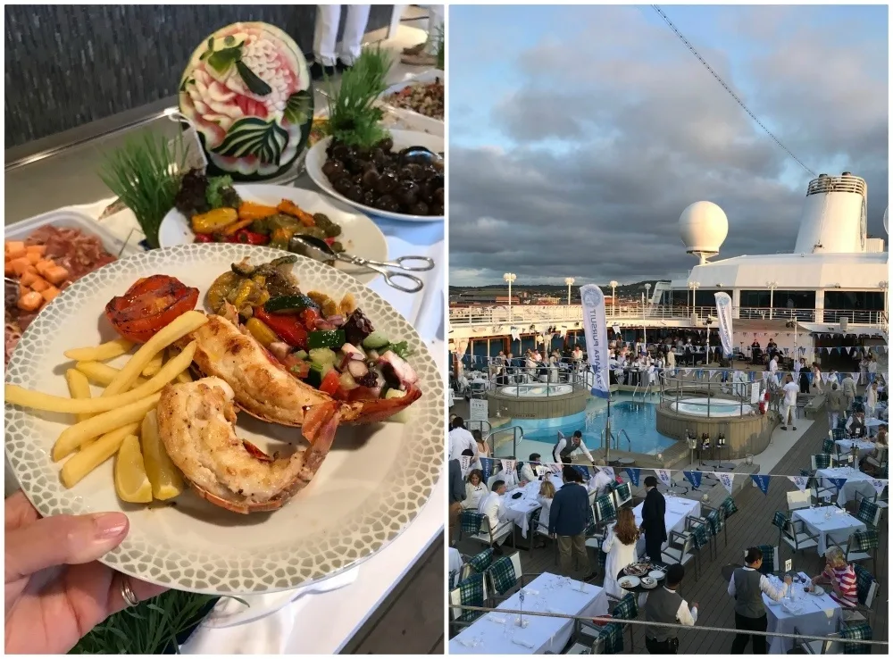 White Night party on Azamara Pursuit in Cherbourg Photo Heatheronhertravels.com