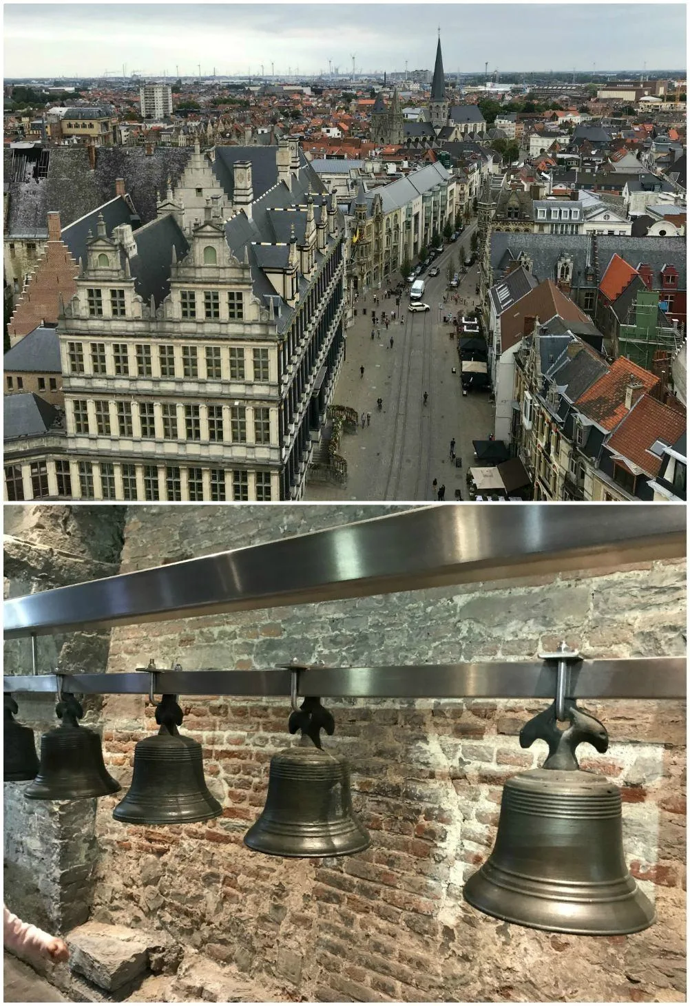 View from the bell tower in Ghent