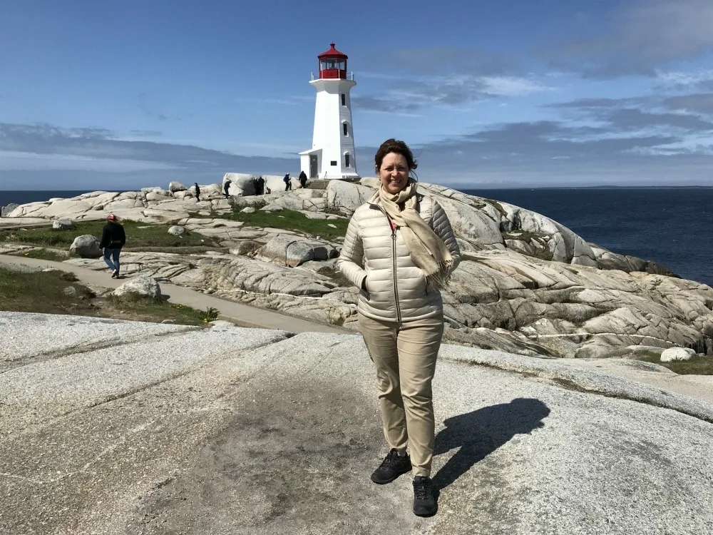 Peggy's Cove Nova Scotia road trip Photo Heatheronhertravels.com