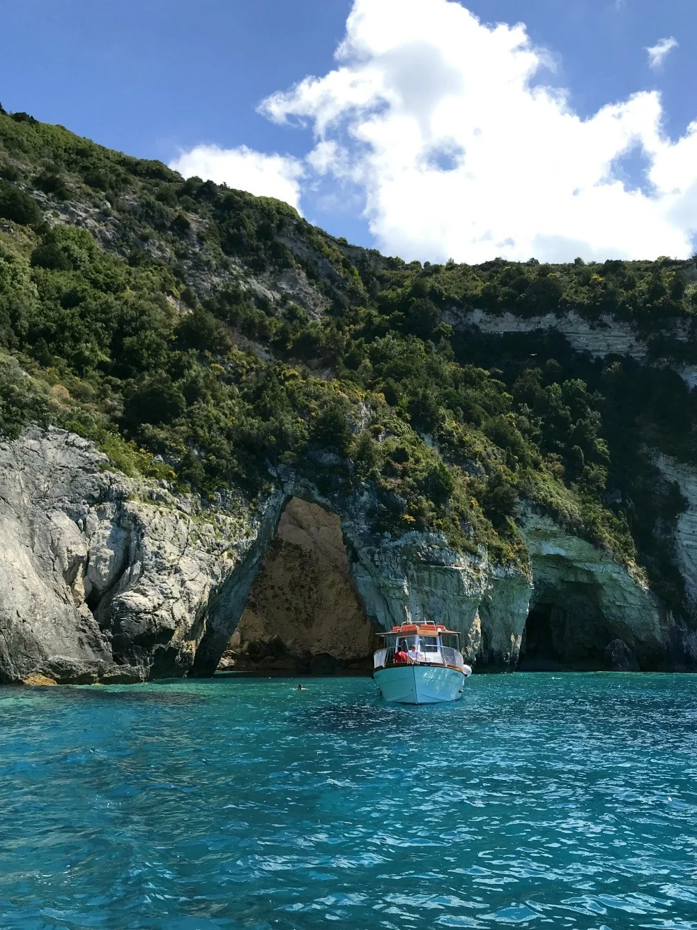 Boat trip in Paxos Greece Photo Heatheronhertravels.com