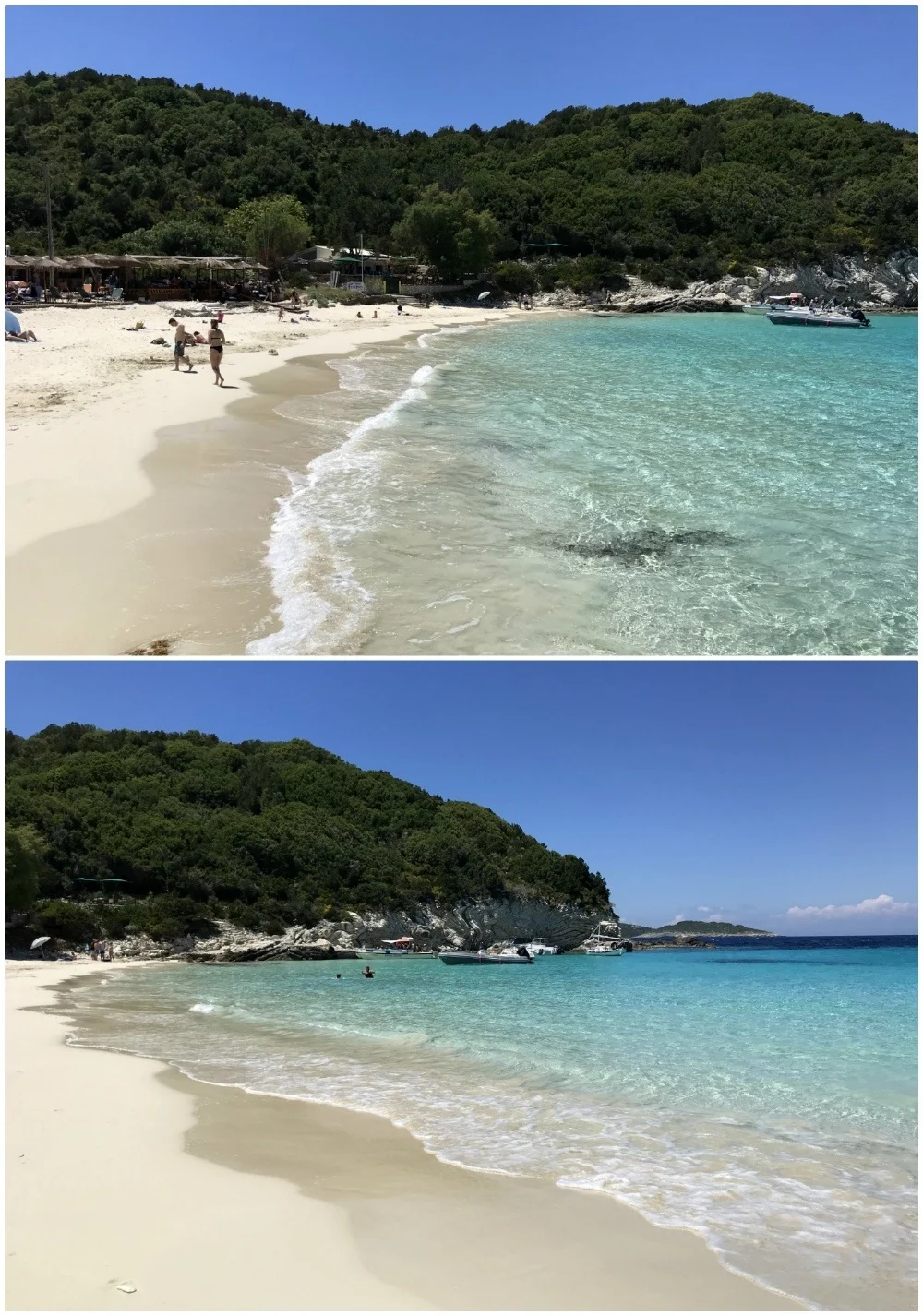 Vrika beach in Antipaxos Greece Photo Heatheronhertravels.com