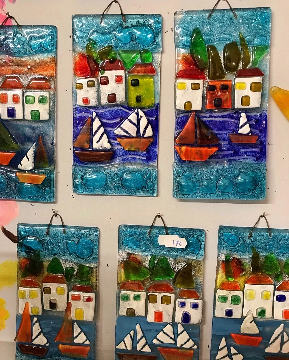 Stained glass in Paxos Greece Photo Heatheronhertravels.com