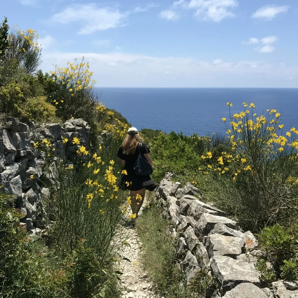 Walking to the Tripitos Arch in Paxos Photo Heatheronhertravels.com