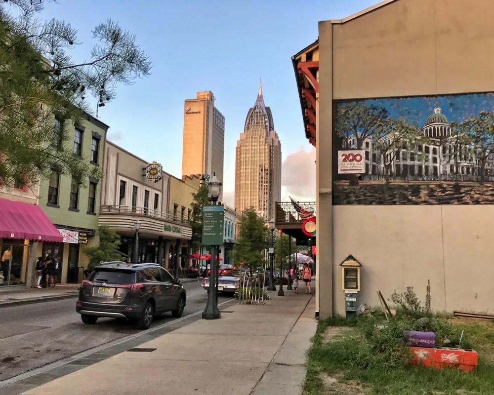Dauphin Street in Mobile Alabama Photo Heatheronhertravels.com