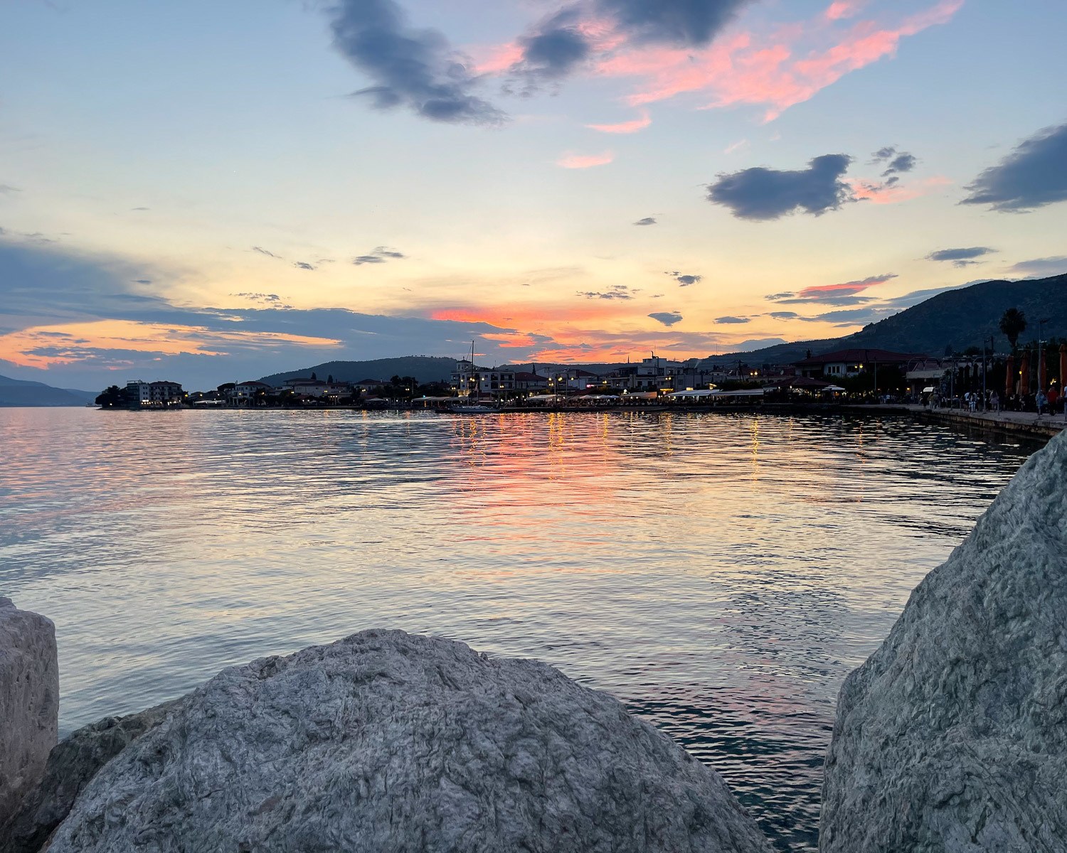 Sunset at Agria Pelion Greece Photo Heatheronhertravels.com