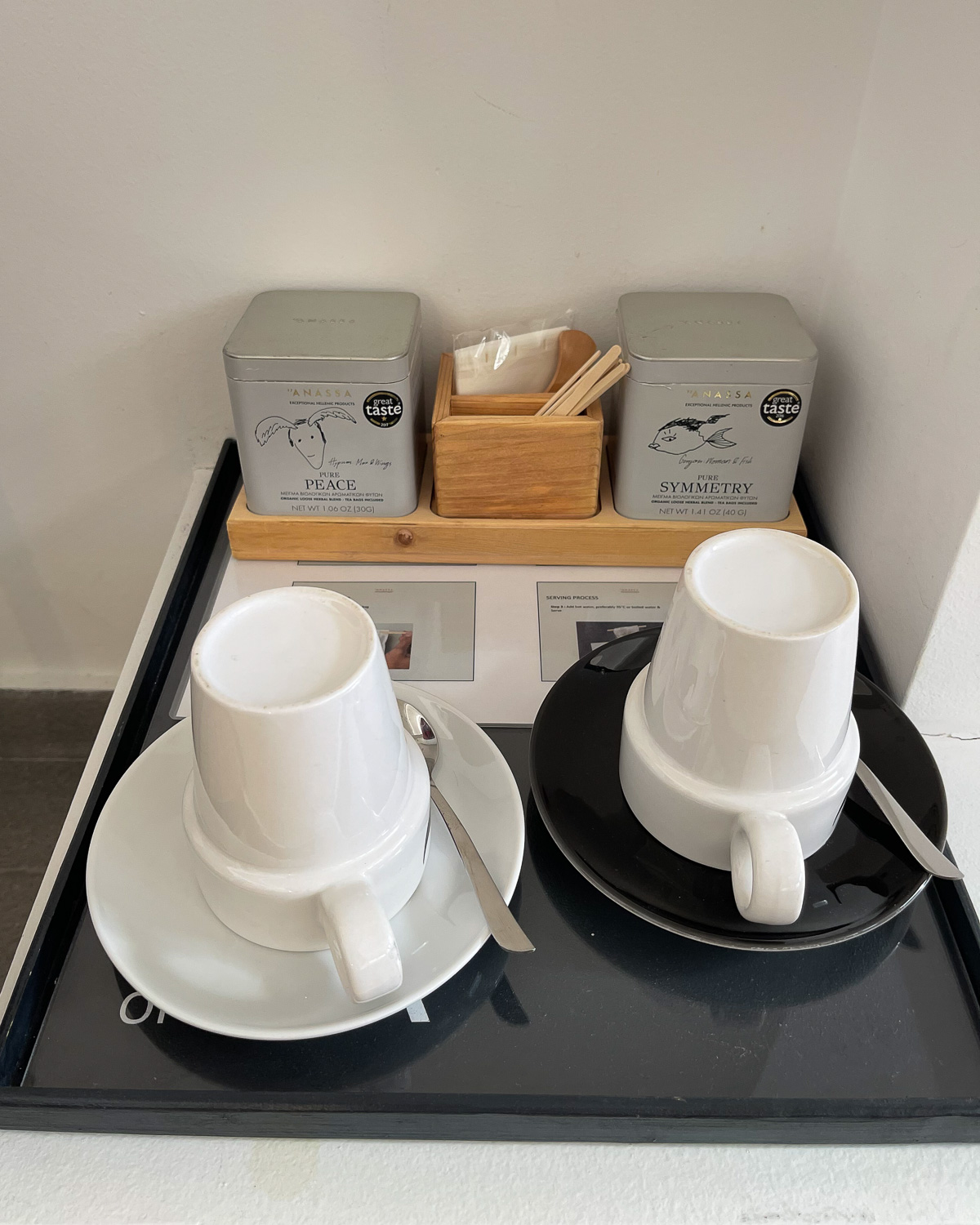 Green tea at Sir Athens Boutique Hotel in Athens Photo Heatheronhertravels.com