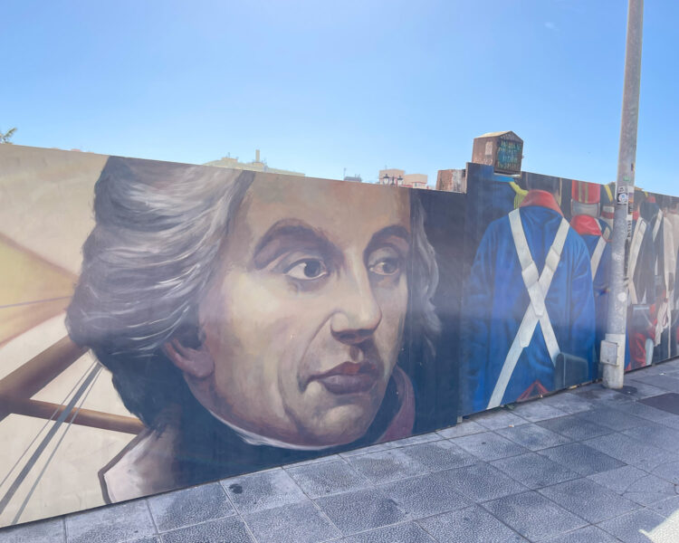 Street art of Admiral Nelson Santa Cruz Tenerife Photo Heatheronhertravels.com