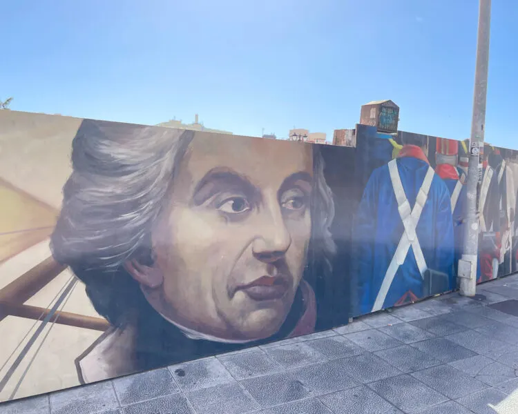 Street art of Admiral Nelson Santa Cruz Tenerife Photo Heatheronhertravels.com